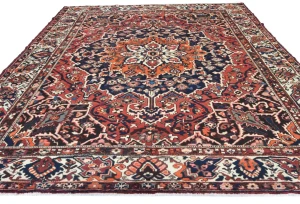 Semi Antique Red Floral 10X12 Bakhtiari Persian Rug