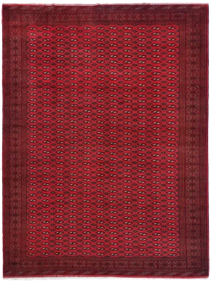 Vintage Red Tribal 8X11 Turkoman Persian Rug