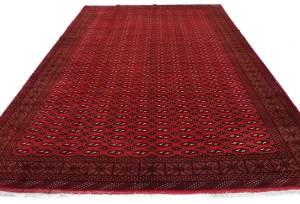 Vintage Red Tribal 8X11 Turkoman Persian Rug