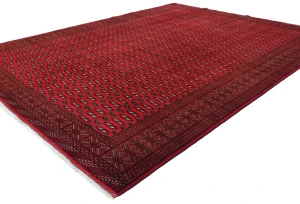 Vintage Red Tribal 8X11 Turkoman Persian Rug