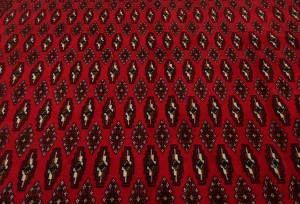 Vintage Red Tribal 8X11 Turkoman Persian Rug