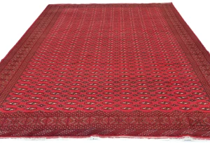 Vintage Red Tribal 8X11 Turkoman Persian Rug