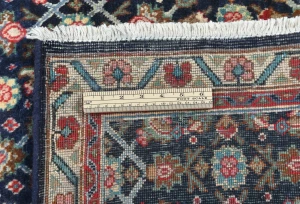 Vintage Purple-navy Floral 3'6X4'3 Mahal Persian Rug