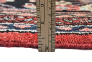 Vintage Red Tribal Floral 10X13 Hamedan Persian Rug