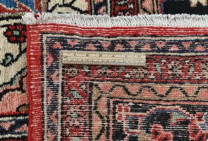 Vintage Red Tribal Floral 10X13 Hamedan Persian Rug