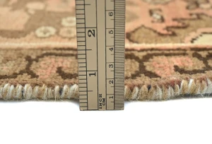 Semi Antique Muted Colors Geometric 5'5X7'4 Heriz Persian Rug