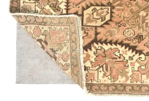 Semi Antique Muted Colors Geometric 5'5X7'4 Heriz Persian Rug