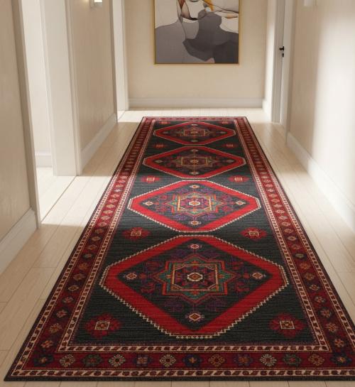 Semi Antique Red Tribal Floral 4X10 Meshkin Persian Runner Rug