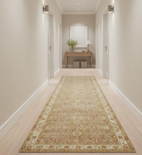 Semi Antique Muted Colors Tribal 3X10 Hamedan Persian Runner Rug