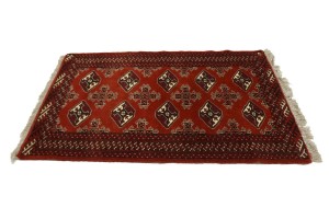 Red Tribal 3X5 Turkoman Persian Rug