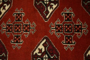 Red Tribal 3X5 Turkoman Persian Rug