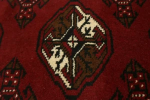 Red Tribal 2X10 Turkoman Persian Runner Rug