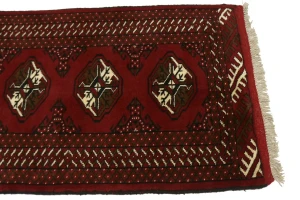 Red Tribal 2X10 Turkoman Persian Runner Rug