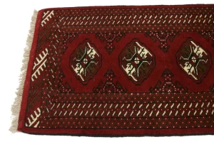 Red Tribal 2X10 Turkoman Persian Runner Rug