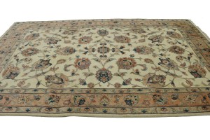 Vintage Cream Classic 7X10 Tabriz Persian Rug