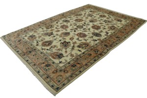 Vintage Cream Classic 7X10 Tabriz Persian Rug