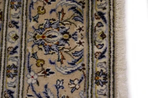 Vintage Cream 7X10 Traditional Kashan Persian Rug