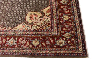 Raw Umber Tribal 6'5X10 Koliaie Persian Rug