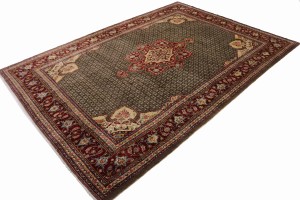 Raw Umber Tribal 6'5X10 Koliaie Persian Rug