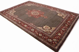 Raw Umber Tribal 6'5X10 Koliaie Persian Rug