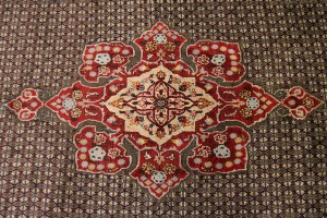 Raw Umber Tribal 6'5X10 Koliaie Persian Rug