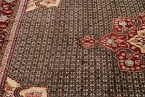 Raw Umber Tribal 6'5X10 Koliaie Persian Rug