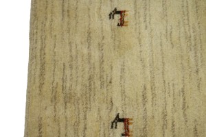 Cream Tribal 6'5X8'4 Gabbeh Persian Rug