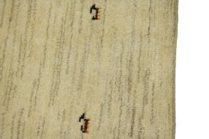 Cream Tribal 6'5X8'4 Gabbeh Persian Rug