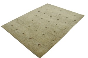 Cream Tribal 6'5X8'4 Gabbeh Persian Rug