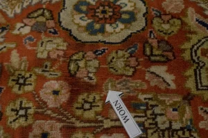 Orange Semi Antique Classic 6'4X9'7 Tabatabaei Persian Oriental Rug