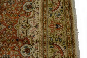 Orange Semi Antique Classic 6'4X9'7 Tabatabaei Persian Oriental Rug