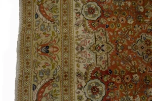 Orange Semi Antique Classic 6'4X9'7 Tabatabaei Persian Oriental Rug
