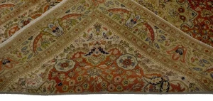 Orange Semi Antique Classic 6'4X9'7 Tabatabaei Persian Oriental Rug