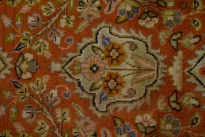 Orange Semi Antique Classic 6'4X9'7 Tabatabaei Persian Oriental Rug
