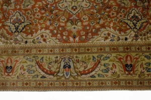 Orange Semi Antique Classic 6'4X9'7 Tabatabaei Persian Oriental Rug