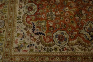 Orange Semi Antique Classic 6'4X9'7 Tabatabaei Persian Oriental Rug