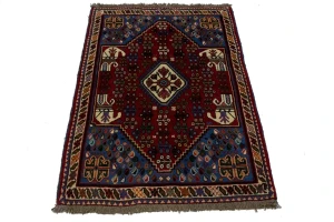 Red Tribal 3X5 Shiraz Persian Rug