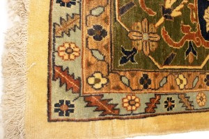 Beige Floral 13X19 Heriz Sultanabad Persian Rug