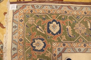 Beige Floral 13X19 Heriz Sultanabad Persian Rug
