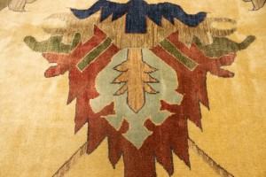 Beige Floral 13X19 Heriz Sultanabad Persian Rug