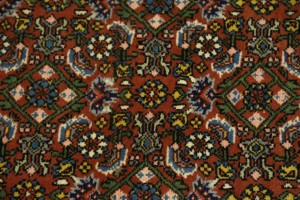 Orange Floral 2'5X2'9 Bidjar Persian Square Rug
