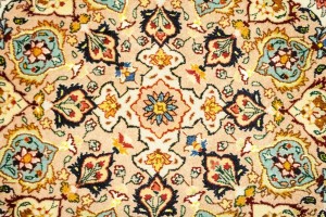 Cream Classic 5'5X5'5 Tabriz Persian Rug