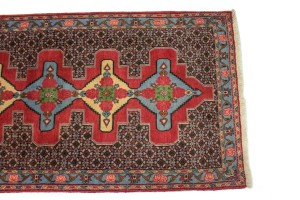 Vintage Floral 3X13'5 Bidjar Persian Runner Rug
