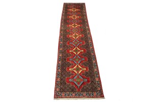 Vintage Floral 3X13'5 Bidjar Persian Runner Rug