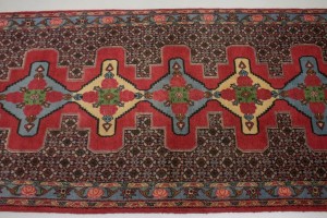 Vintage Floral 3X13'5 Bidjar Persian Runner Rug