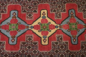Vintage Floral 3X13'5 Bidjar Persian Runner Rug