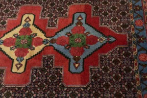 Vintage Floral 3X13'5 Bidjar Persian Runner Rug