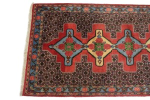 Vintage Floral 3X13'5 Bidjar Persian Runner Rug