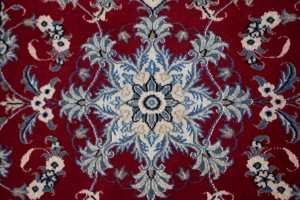 Vintage Red Floral 3X5 Nain Persian Rug