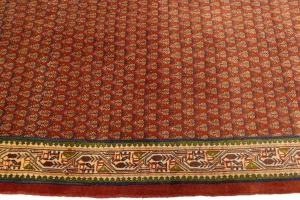 Semi Antique Tribal Rusty Red 3'7X9'8 Botemir Persian Runner Rug
